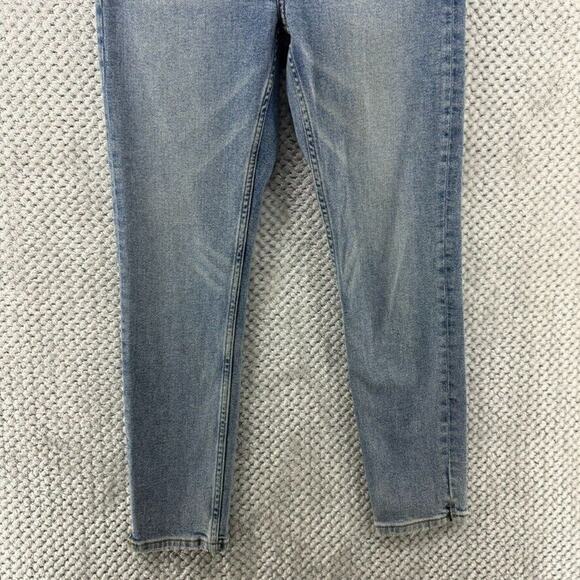 Zara Jeans Women US8 Blue Light Wash Denim Skinny High Rise Stretch - Picture 4 of 14